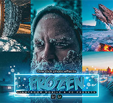 Lightroom预设－6个冰蓝色调(含12张高清无损原图)：Frozen Blue Lightroom Presets